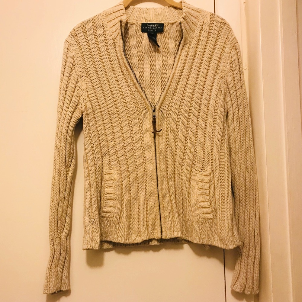 Nice Ralph Lauren Silk Linen Blend Sweater